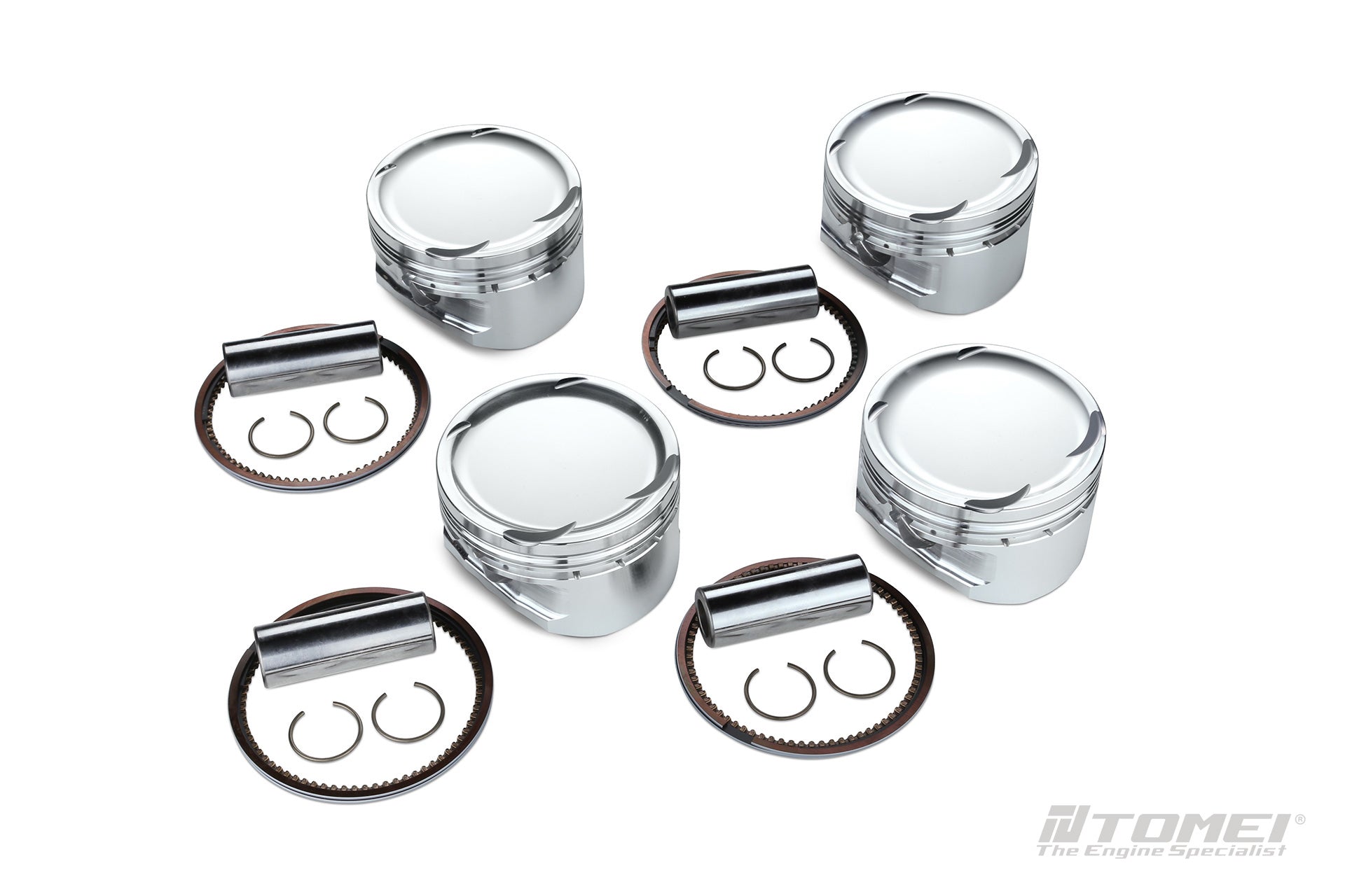 Tomei Forged Piston Kit For Mitsubishi 4B11 2.3L Stroker - P.Bore 87.0mm