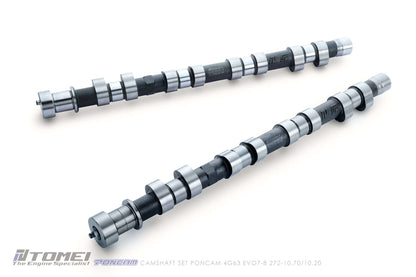 Tomei VALC Camshaft Poncam IN/EX Set 272-10.70/10.20mm Lift For Mitsubishi EVO 7/8 4G63