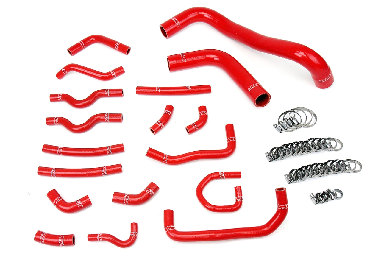 HPS Performance Silicone Hose Kit - Radiator and Heater Hose 57-1914-RED