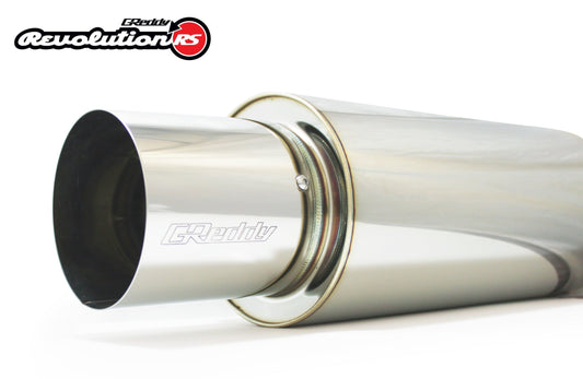 REVOLUTION RS  UNIVERSAL MUFFLER 2.5"- 3-BOLT 105MM TIP - (11001126)