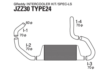 GREDDY INTERCOOLER KIT SPEC-LS T-24 JZZ30 - (12010466)