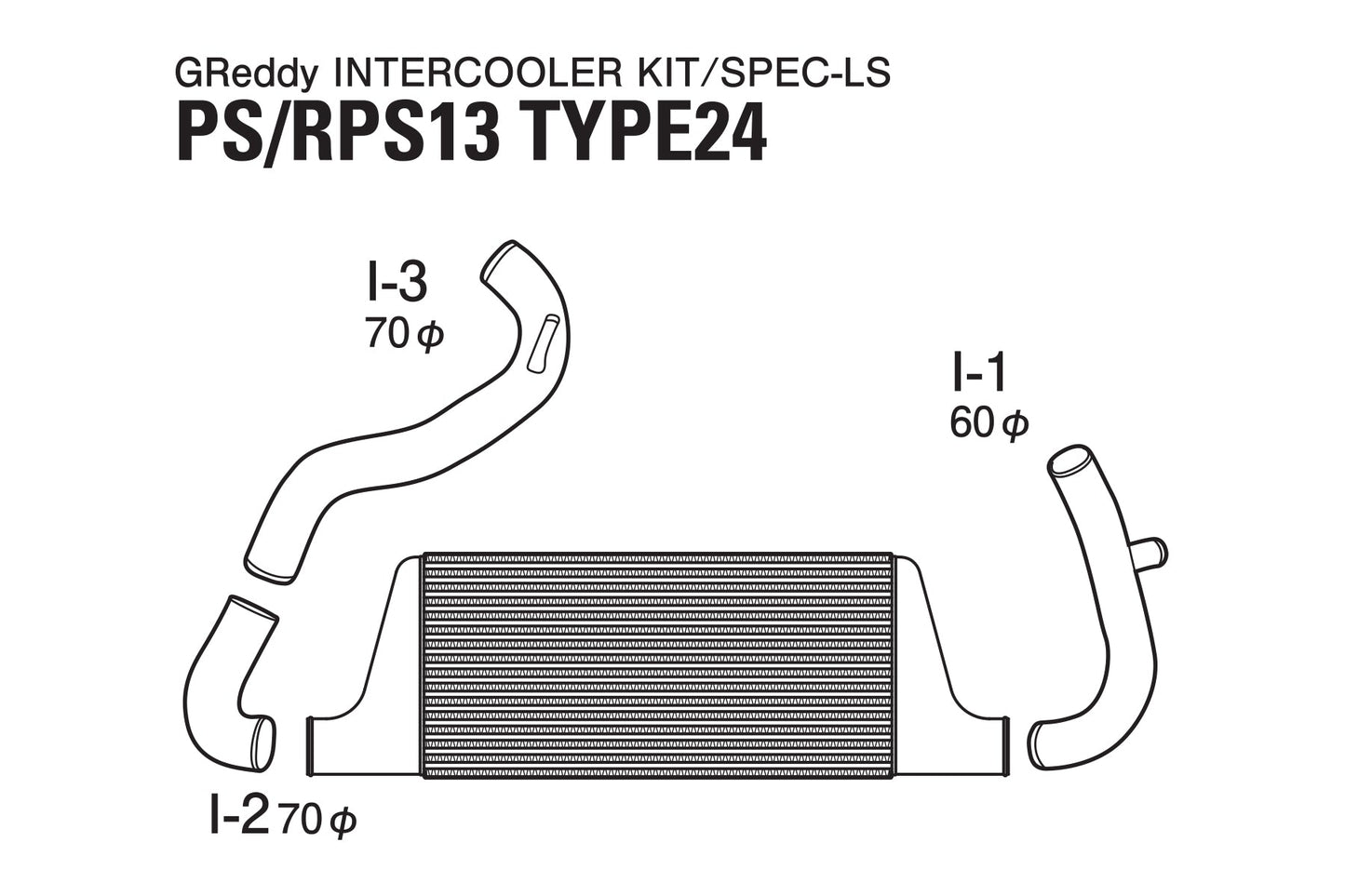 GREDDY INTERCOOLER KIT SPEC-LS T-24 S13/PS13 - (12020479)