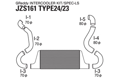 GREDDY INTERCOOLER KIT T-24F JZS161 - (12010212)