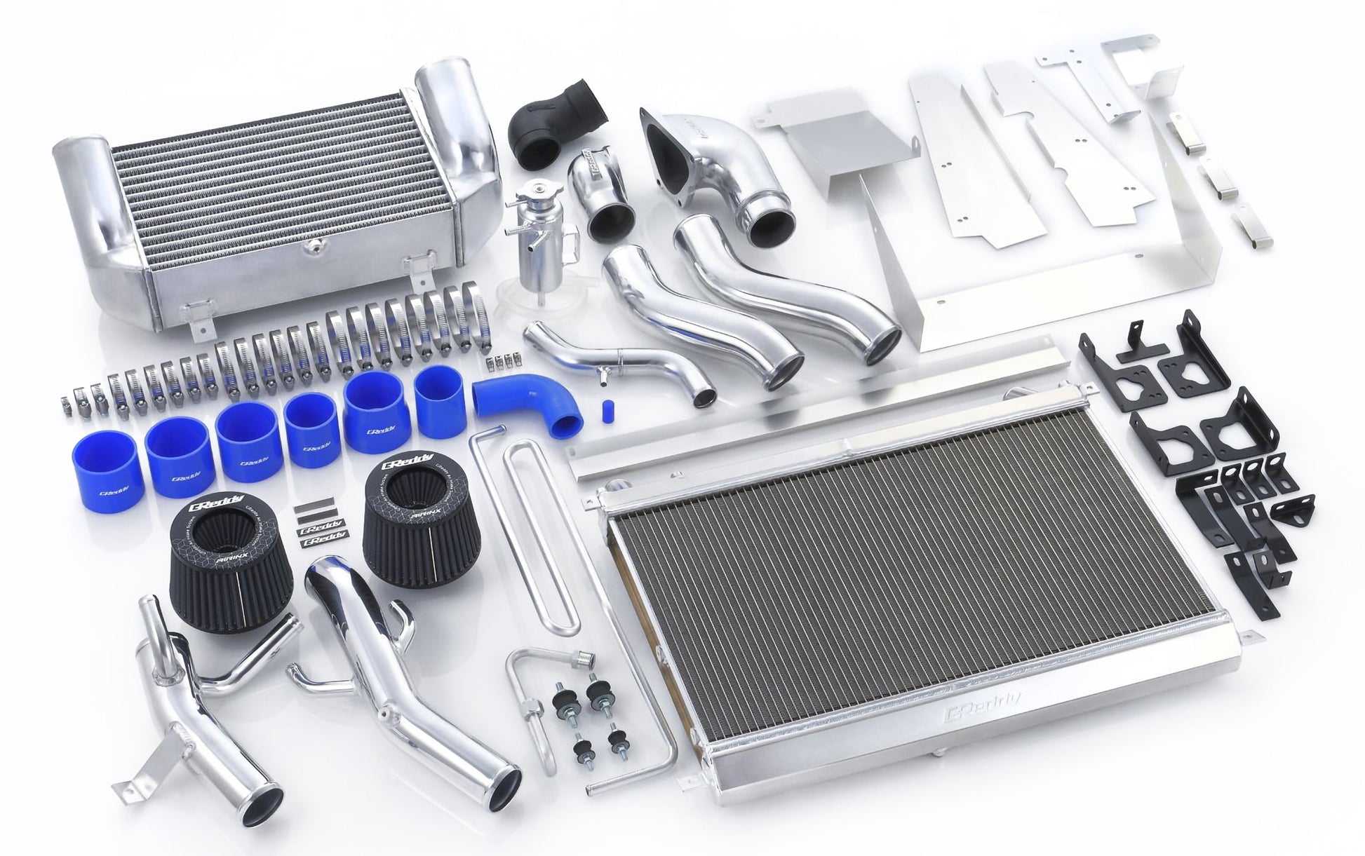 GREDDY V-MOUNT INTERCOOLER / RADIATOR KIT T-19 FD3S Ver. 2 FULL KIT - (12040704 / 12040721)