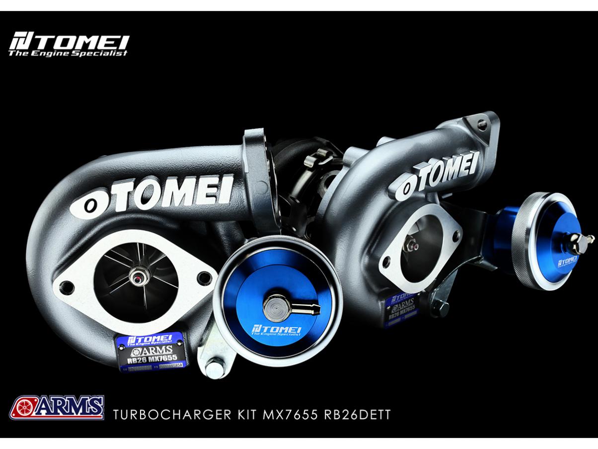 TOMEI - 1989-2002 NISSAN BNR32 / BCNR33 / BNR34 Skyline GT-R RB26DETT ARMS MX7655 Billet Turbocharger Kit(580HP)(TB401A-NS05A)