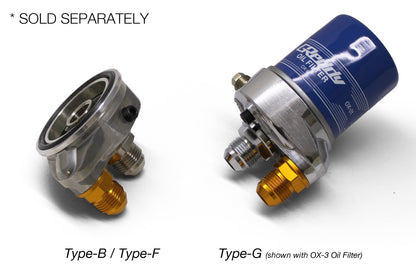 TYPE-B OIL BLOCK ADAPTER, ENG: 3/4-16UNF, 62MM O-RING, 10AN - (12401111)