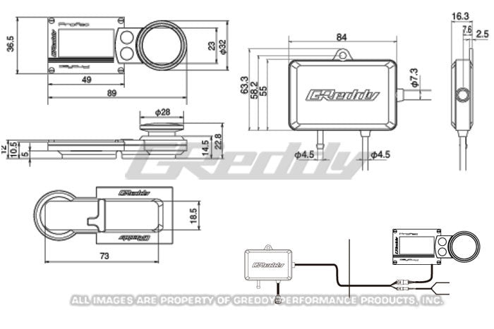 GReddy Profec Electronic Boost Controller OLED Amber - 15500221