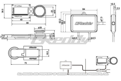 GReddy Profec Electronic Boost Controller OLED Amber - 15500221