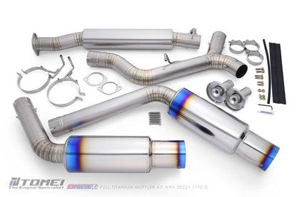 Tomei Expreme Titanium Exhaust System Type-D Dual For 2022+ WRX FA24DIT