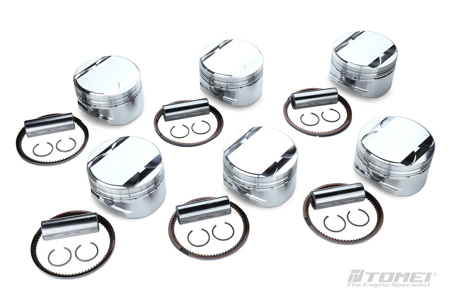 TOMEI Forged Piston Kit(86.50mm OEM +0.5 CH30.00 Standard 2.8L / 2.6L - 1989-2002 NISSAN BNR32 / BCNR33 / BNR34 Skyline GT-R RB26DETT(TA202A-NS05B)