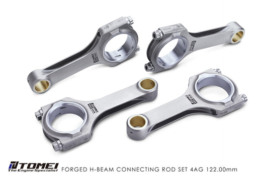 Tomei Forged H-Beam Connecting Rod Kit For Toyota 4A-GE - 122.0mm (STD/1.8L)