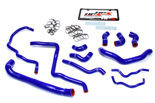 HPS Performance Silicone Hose Kit - Radiator and Heater Hose 57-1476-BLUE