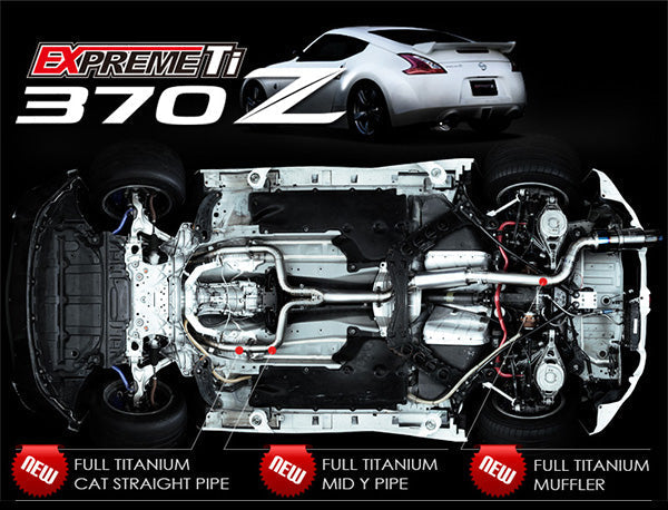 TOMEI - 2009-2020 NISSAN 370Z Expreme Ti Full Titanium Single Exit Y-Pipe Back Exhaust System(TB6090-NS02A)