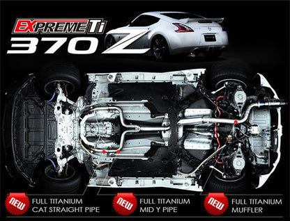 TOMEI - 2009-2020 NISSAN 370Z Expreme Ti Full Titanium Single Exit Y-Pipe Back Exhaust System(TB6090-NS02A)