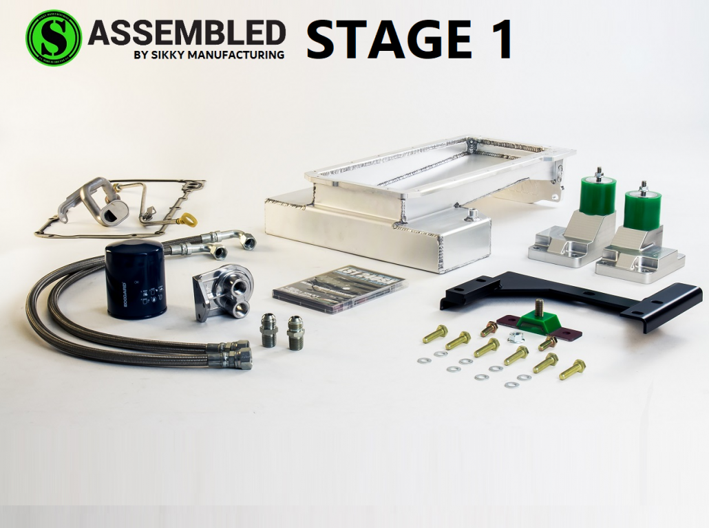 Sikky Manufacturing Stage 1 Nissan 240sx S13 LS Swap Package