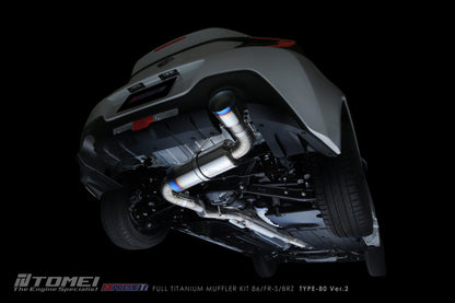 Tomei Expreme Titanium Exhaust System Type-80 ver.2 For 2021+ GR86 / BRZ - ZN8 / ZD8 - FA24Tomei USA