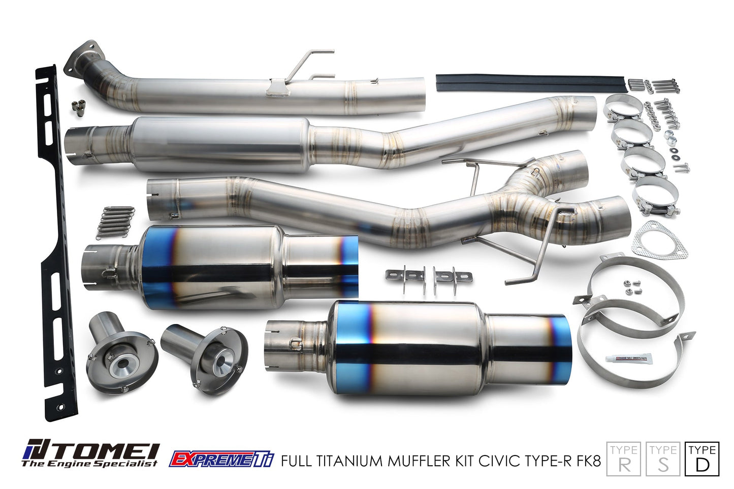 Tomei Expreme Titanium Exhaust System Type-D for 2017+ Honda Civic Type R FK8Tomei USA