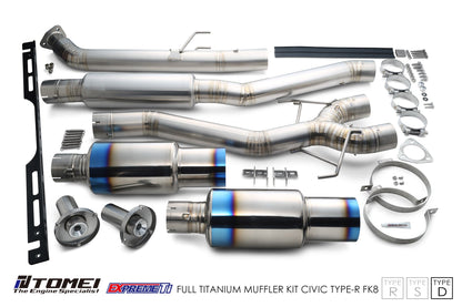 Tomei Expreme Titanium Exhaust System Type-D for 2017+ Honda Civic Type R FK8Tomei USA