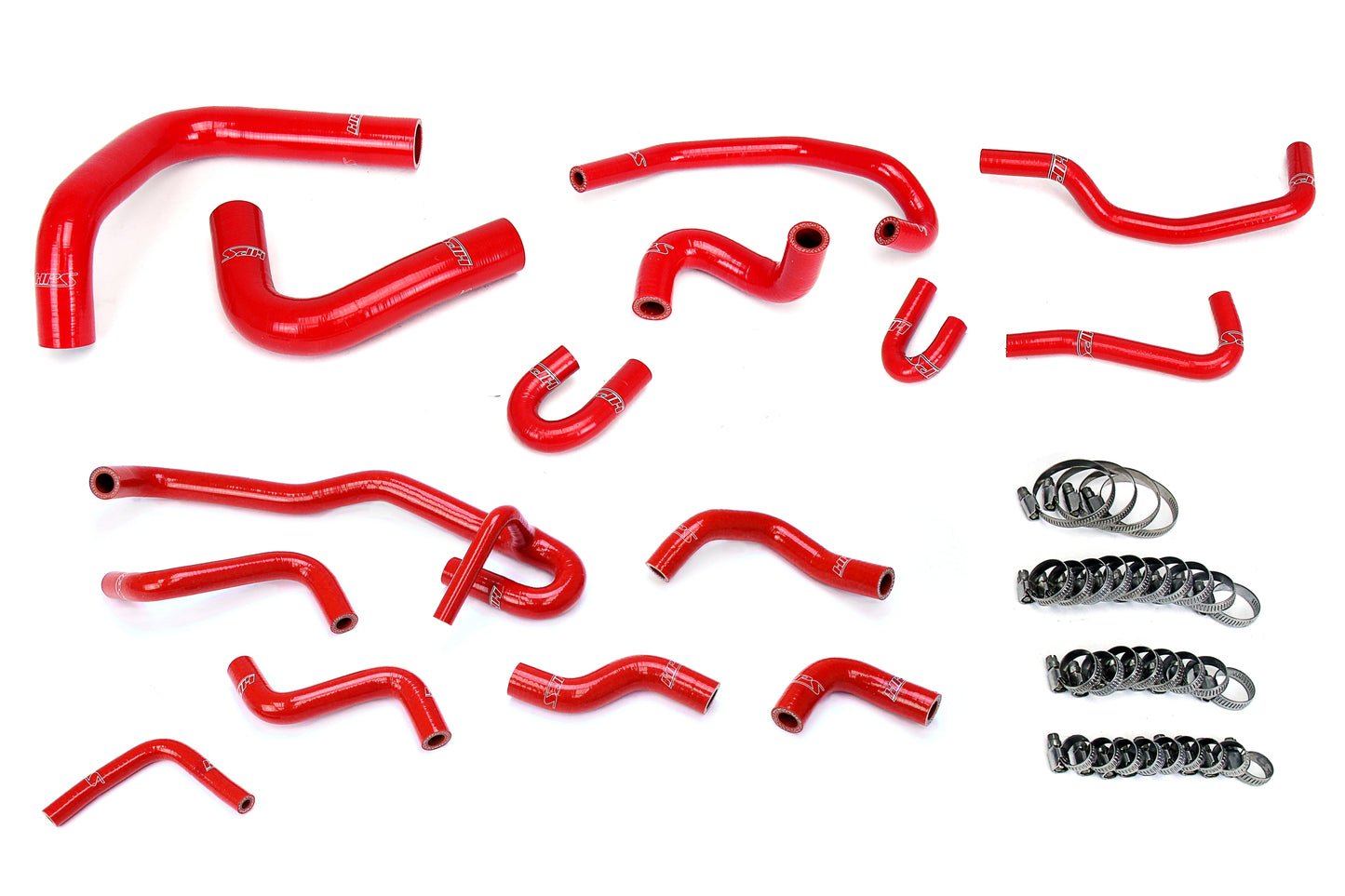 HPS Performance Silicone Hose Kit - Radiator and Heater Hose 57-2191-RED