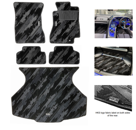 HKS FLOOR MATS JZA80 FULL SET OCT RHD - 53001-AT024