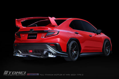 Tomei Expreme Titanium Exhaust System Type-D Dual For 2022+ WRX FA24DITTomei USA