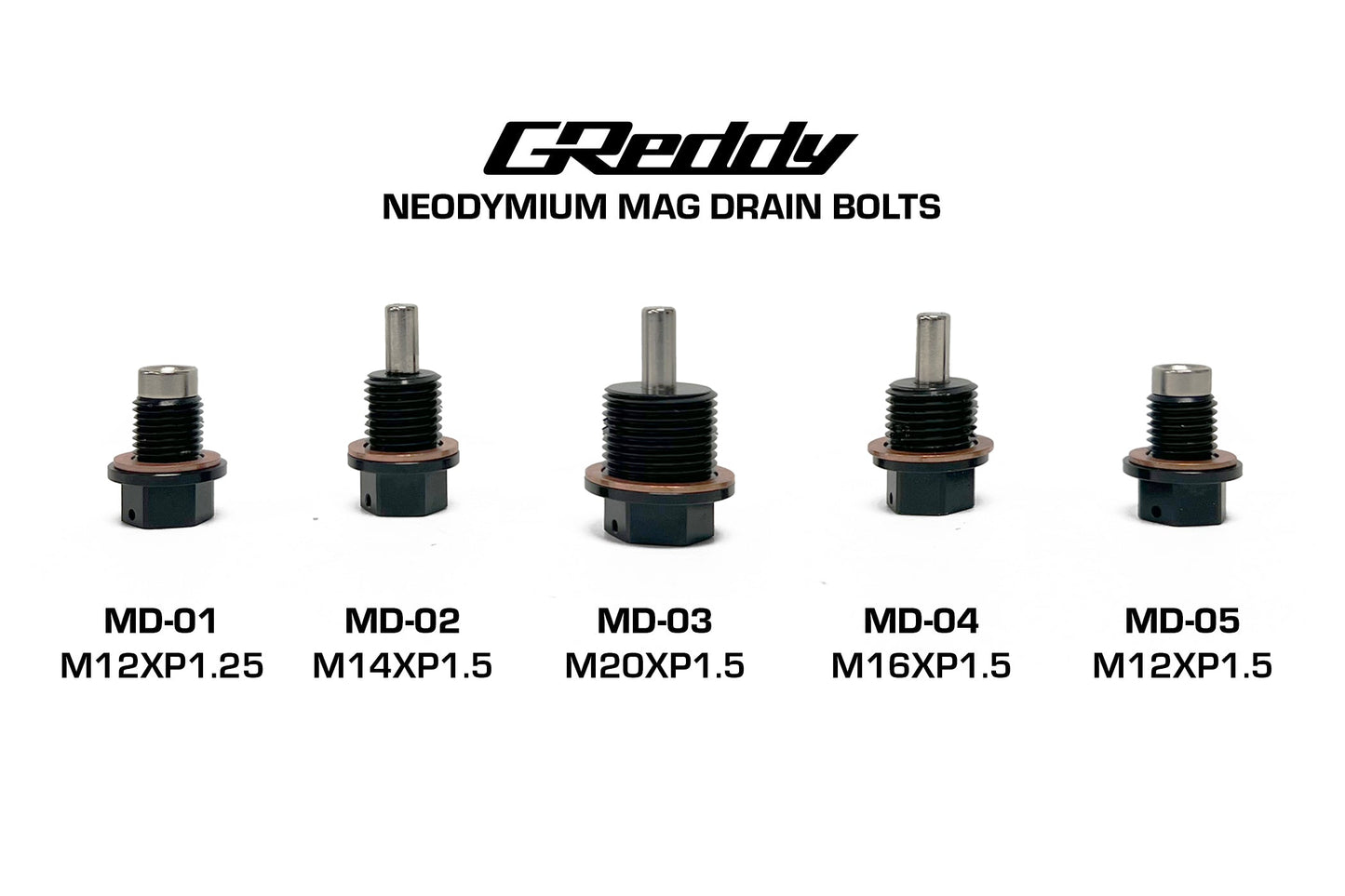 GReddy Neodymium Drain Bolt M12xP1.25 - 23901301