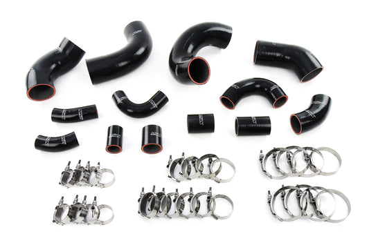 HPS Performance Black Silicone Intercooler Hose Boot Kit - 1995-1998 NISSAN BCNR33 Skyline GT-R RB26DETT(57-2097-BLK)