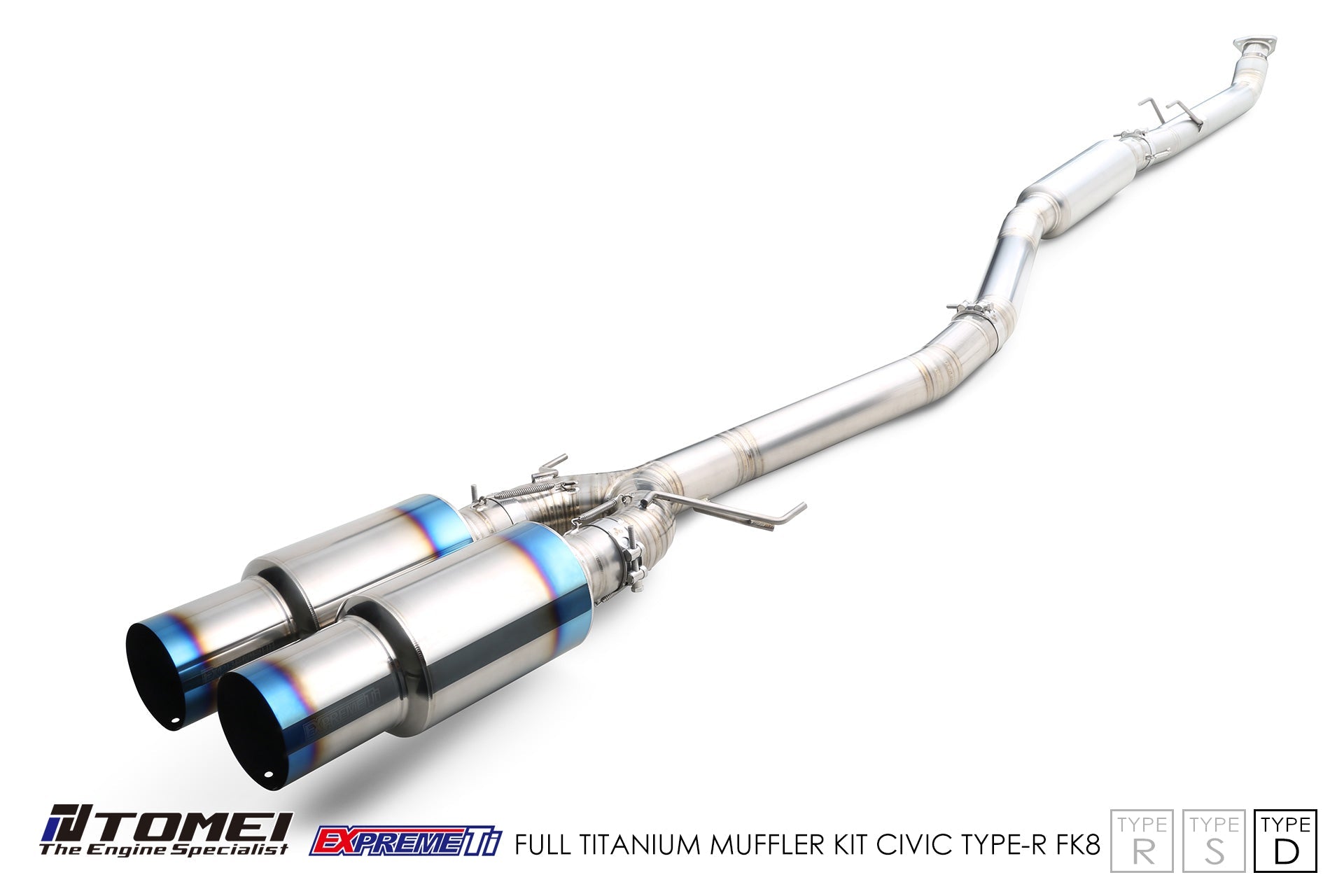 Tomei Expreme Titanium Exhaust System Type-D for 2017+ Honda Civic Type R FK8Tomei USA