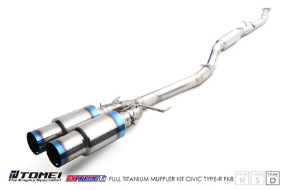 Tomei Expreme Titanium Exhaust System Type-D for 2017+ Honda Civic Type R FK8Tomei USA