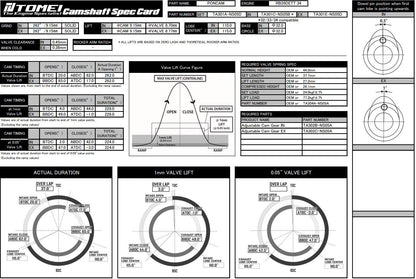 TOMEI Poncam Camshaft Exhaust 262-9.15mm Lift  - 1999-2002 NISSAN  BNR34 Skyline GT-R RB26DETT / 1998-2002 ER34 Skyline RB25DET NEO6(TA301E-NS05D)