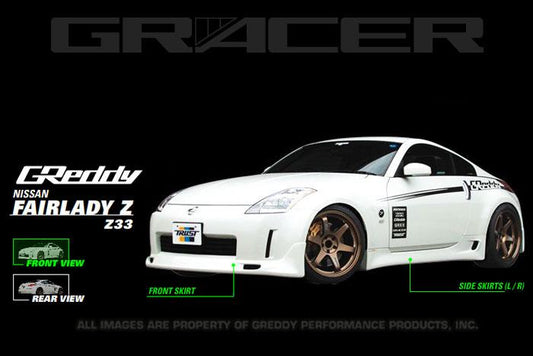 GReddy 2003-2009 NISSAN 350Z Z33 Urethane Front Lip Spoiler - 17020231