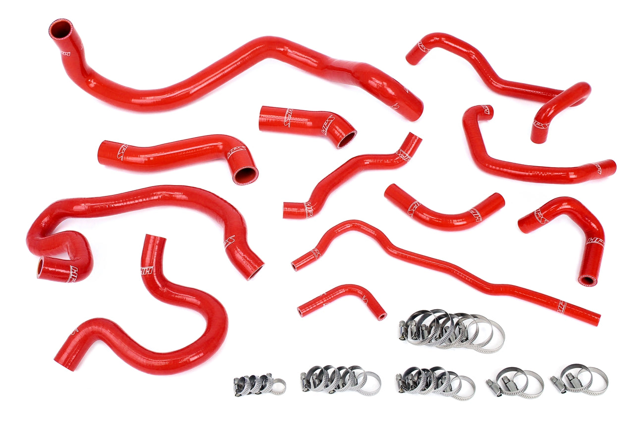 HPS Performance Silicone Hose Kit - Radiator and Heater Hose 57-2098-RED