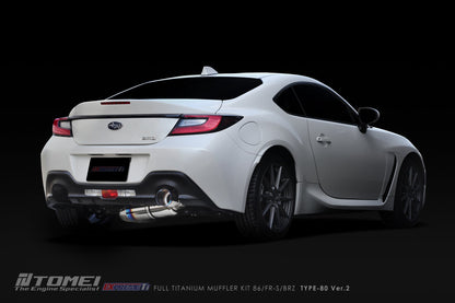 Tomei Expreme Titanium Exhaust System Type-80 ver.2 For 2021+ GR86 / BRZ - ZN8 / ZD8 - FA24Tomei USA