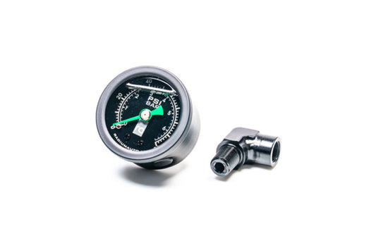 Radium Engineering  0-100 PSI Fuel Pressure Gauge With 90 Degree Adapter