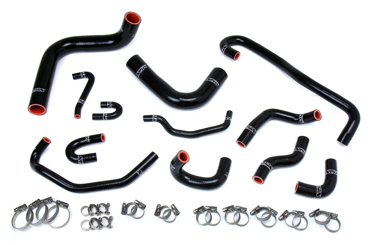 HPS Performance Silicone Hose Kit - Radiator and Heater Hose 57-1656-BLK