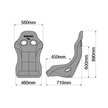 Bride - Zeta Ghost Seat - Green Camouflage / FRP Silver Shell [ HA1CM1 ]