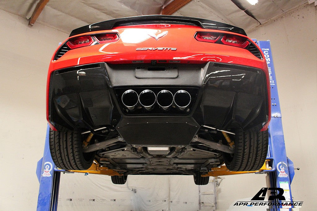 APR Performance Carbon Fiber Rear Diffuser With Undertray - AB-277020.