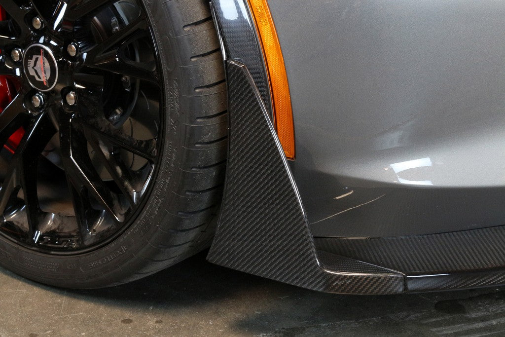 APR Performance Carbon Fiber Front Canards/ Bumper Spats ( For APR C7 - AB-207012.