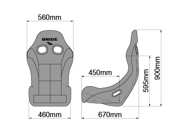 Bride - Zieg IV - Gradation / Super Aramid Carbon Shell [ HB1GSC ]