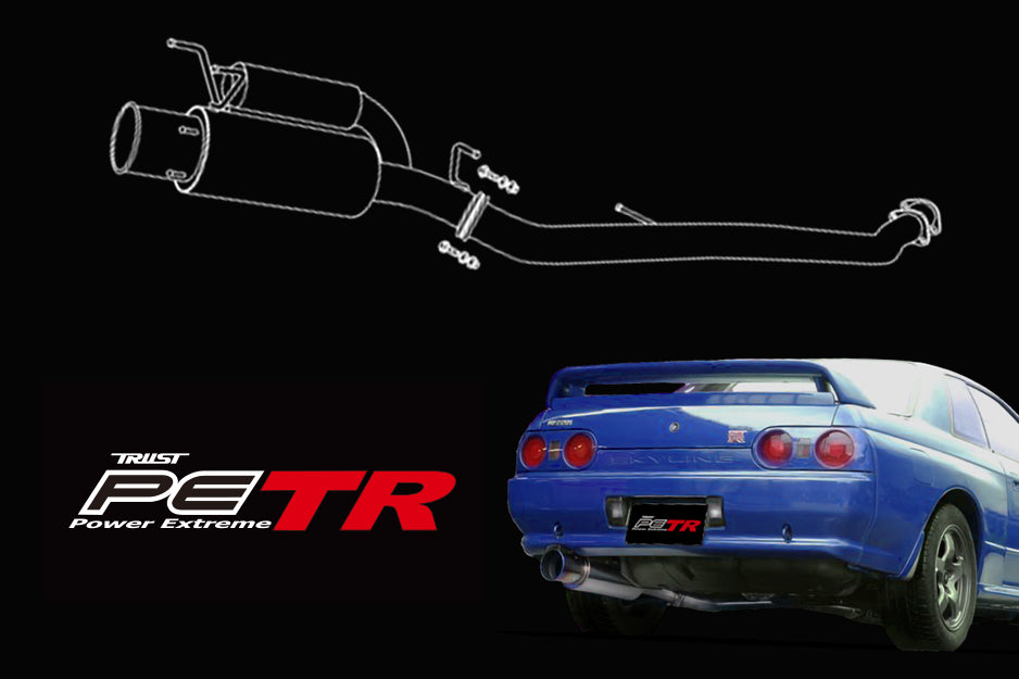 GReddy Power Extreme TR Cat-Back Exhaust - 1989-1994 NISSAN BNR32 Skyline GT-R RB26DETT - 10127310