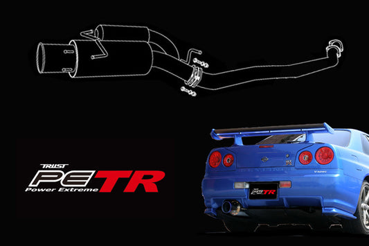 GReddy Power Extreme TR Cat-Back Exhaust - 1999-2002 NISSAN BNR34 Skyline GT-R RB26DETT - 10127312