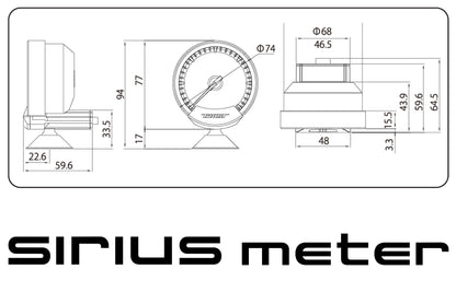 SIRIUS METER - OIL PRESSURE - (16001733)