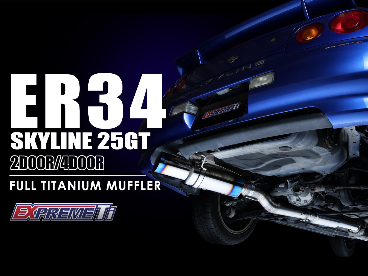 TOMEI Expreme Titanium Exhaust System - 1998-2002 NISSAN R34 Skyline RB25DET - TB6090NS06