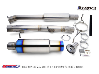 TOMEI Expreme Titanium Exhaust System - 1998-2002 NISSAN R34 Skyline RB25DET - TB6090NS06