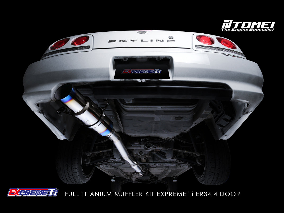 TOMEI Expreme Titanium Exhaust System - 1998-2002 NISSAN R34 Skyline RB25DET - TB6090NS06