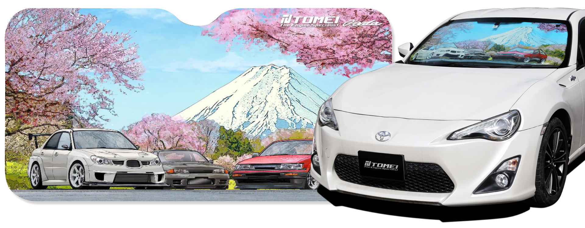 TOMEI x Osamu Aida Sun Shade DGB/BNR32/AE86 Cherry Blossom Mt. Juji(TG701A-0000A)