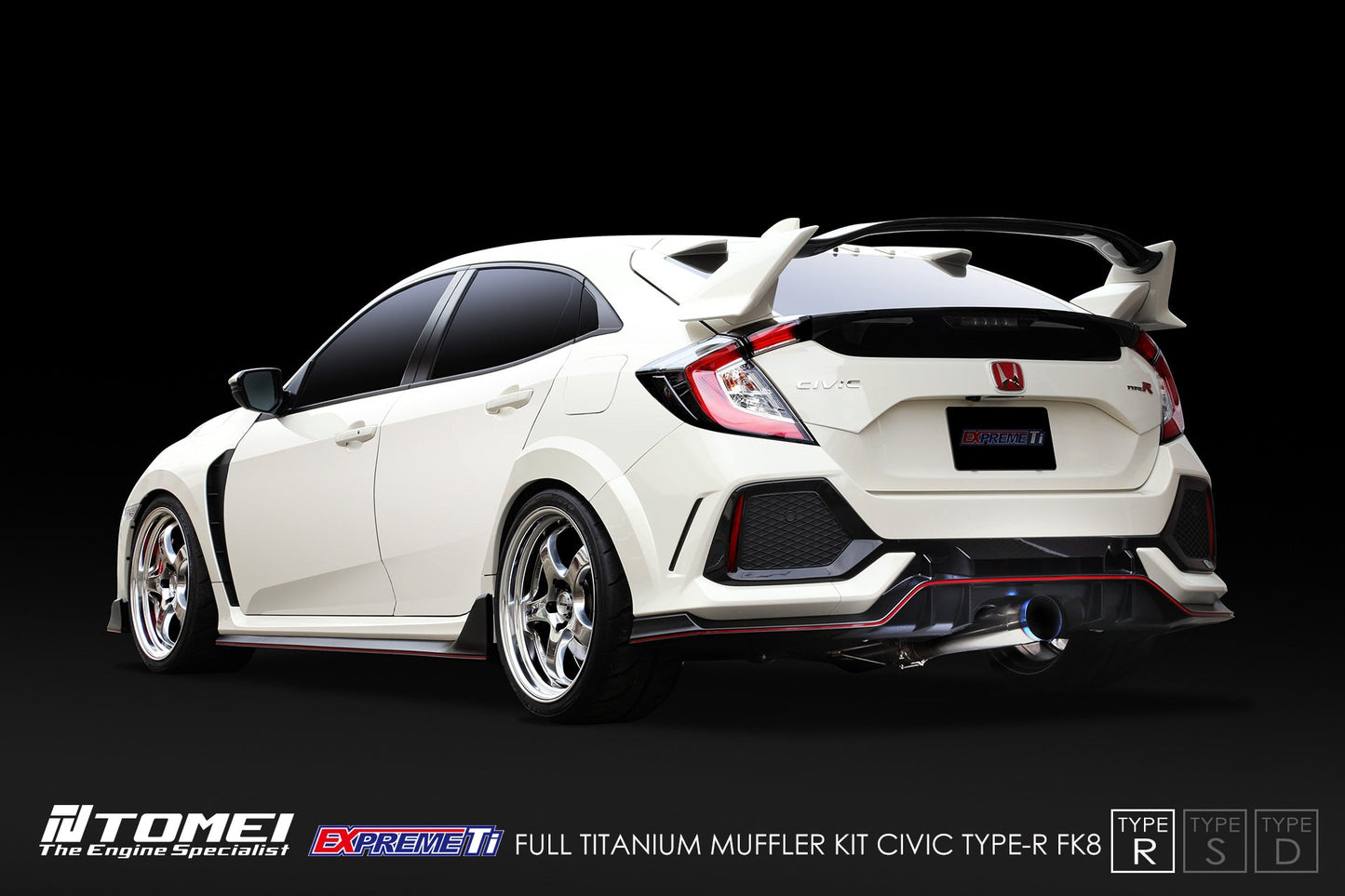 Tomei Expreme Titanium Exhaust System Type-R for 2017+ Honda Civic Type R FK8