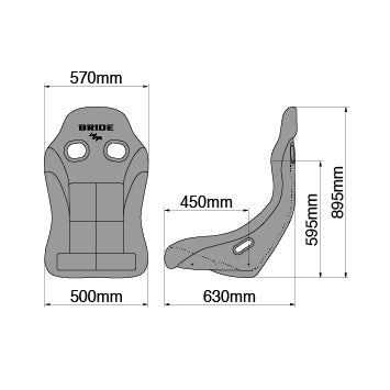 Bride - Zieg IV WIDE - Gradation / Super Aramid Carbon Shell [ HC1GSC ]