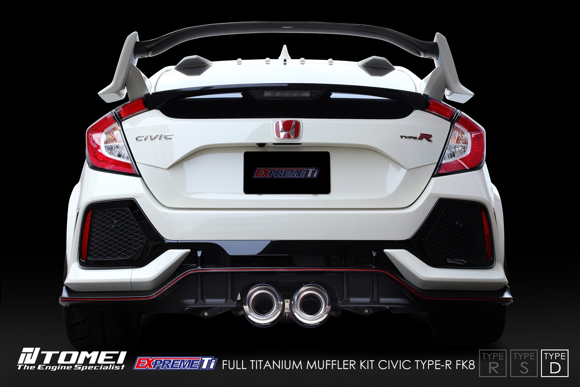 Tomei Expreme Titanium Exhaust System Type-D for 2017+ Honda Civic Type R FK8Tomei USA