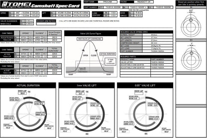 TOMEI Procam Camshaft Exhaust 262-10.25mm Lift - 1999-2002 NISSAN BNR34 Skyline GT-R RB26DETT / 1998-2002 ER34 Skyline RB25DET NEO6(TA301E-NS05M)